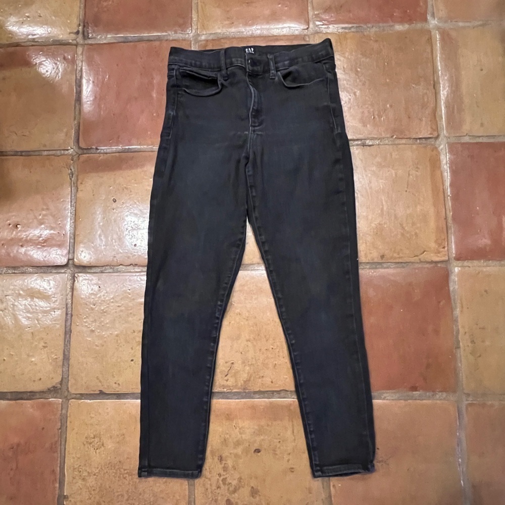 GAP Black Skinny Ankle Jeans Size 10 Women’s